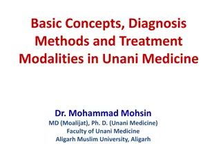 Overview of Unani Medicine: Concepts, Diagnosis, and Treatment Modalities