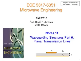 Overview of Planar Transmission Lines in Microwave Engineering