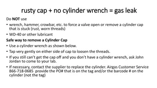 Safe Methods for Removing Stuck Cylinder Caps and Dealing with Gas Leaks