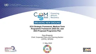 ECA Strategic Framework and Medium-Term Programme Overview