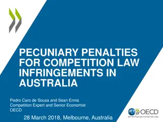 Pecuniary Penalties for Competition Law Infringements in Australia