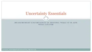 Measurement Uncertainty in Testing: Essentials and Guidelines