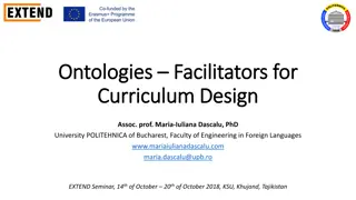 Ontologies in Curriculum Design and Computer Science