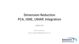 Dimension Reduction Techniques in Data Analysis