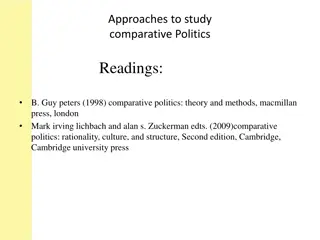 Approaches to Study Comparative Politics: Traditional vs. Modern Perspectives