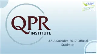 Alarming Statistics and Impact of Suicide in the USA