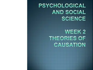 Theories of Causation in Psychological and Social Sciences