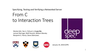 Networked Server Verification Using Interaction Trees