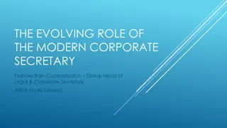 The Evolving Role of the Modern Corporate Secretary