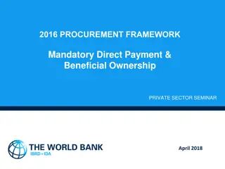 Pilot Program for Mandatory Direct Payment in Procurement Framework