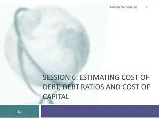 Estimating Cost of Debt and Capital by Aswath Damodaran