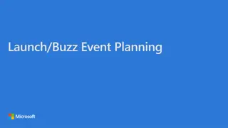 Launch Buzz Event Planning Steps for Office 365 Showcase