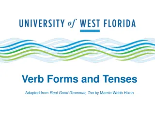 Understanding Verb Forms and Tenses in English Grammar