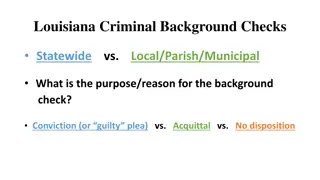 Louisiana Statewide Criminal Background Checks: Procedures and FAQs