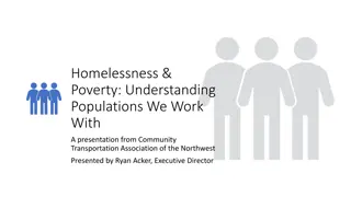 Populations in Homelessness and Poverty Presentation