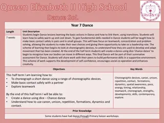 Year 7 Dance Unit Overview at Queen Elizabeth II High School