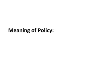 Understanding the Meaning of Policy in Social Science