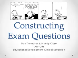 Assessment Item Construction Strategies for Effective Learning