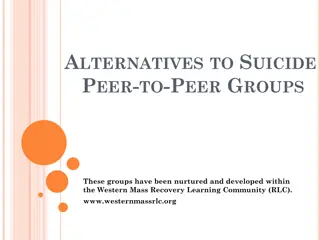 Understanding Suicide Beliefs and Peer-to-Peer Support Groups