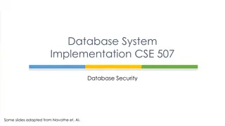 Database Security Measures and Controls