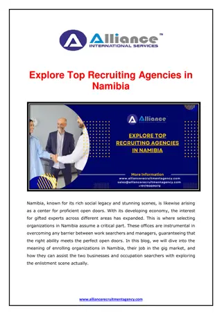 Explore Top Recruiting Agencies in Namibia