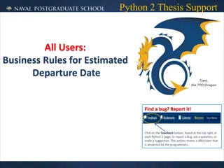 Python 2 Thesis Support: Business Rules for Estimated Departure Date