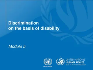 Discrimination on the Basis of Disability