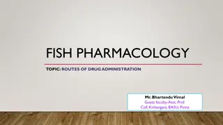 Routes of Drug Administration in Fish Pharmacology