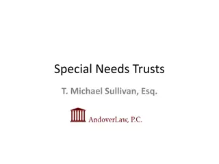 Special Needs Trusts and Planning Options