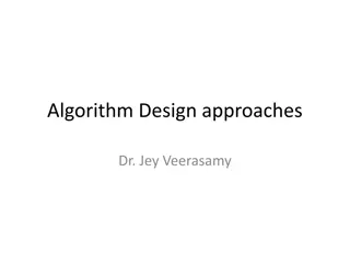 Algorithm Design Approaches with Dr. Jey Veerasamy