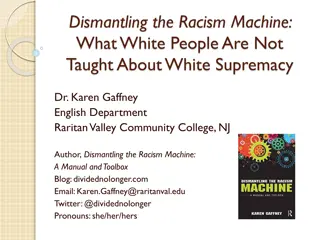 Dismantling the Racism Machine: Insights on White Supremacy and Anti-Racism