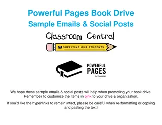 Promote Literacy with Our Powerful Pages Book Drive!