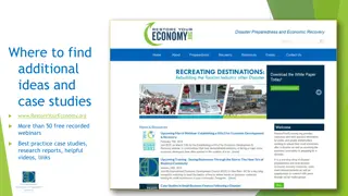 Comprehensive Resources for Economic Recovery and Resilience Planning