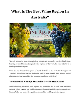 What Is The Best Wine Region In Australia?