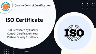 ISO Certificate | Quality Control Certification