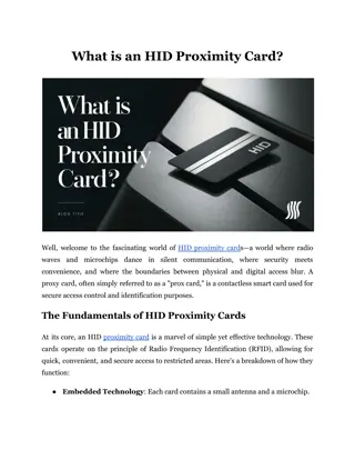 What is an HID proximity card?