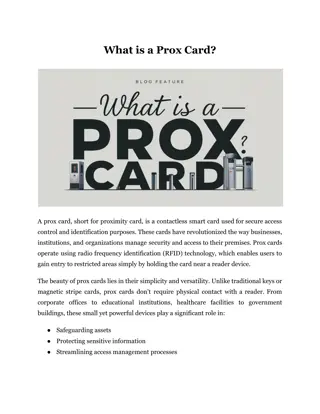 What is a Prox Card?