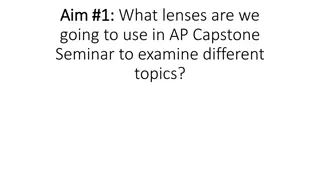 Different Lenses in AP Capstone Seminar for Democracy Questions