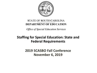 Special Education Staffing Requirements and Guidelines in South Carolina