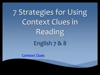 Enhancing Reading Comprehension with Context Clues Strategies