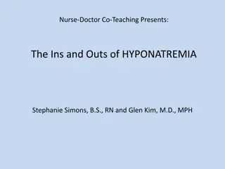 Hyponatremia: Clinical Presentation and Management