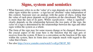 Signs, System, and Semiotics According to Saussure