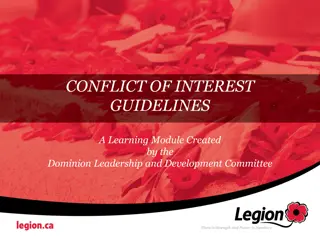 Conflict of Interest Guidelines Learning Module