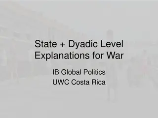 Examining State-Level and Dyadic Explanations for War in Global Politics