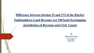 Key Sections of Khyber Pakhtunkhwa Land Revenue Act 1967 and Civil Court Jurisdiction