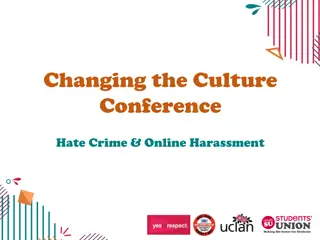 Addressing Hate Crimes and Online Harassment: Case Study and Impact