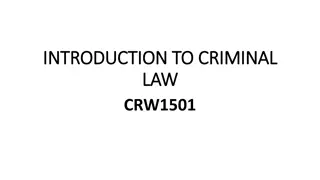 Criminal Law: Final Exam Prep Tips