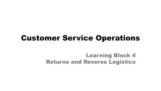 Managing Customer Returns and Reverse Logistics in Customer Service Operations