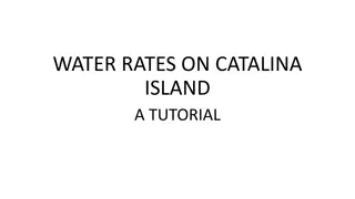 Understanding Water Rates on Catalina Island