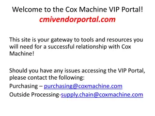 Welcome to Cox Machine VIP Portal: Tools and Resources for Successful Partnership